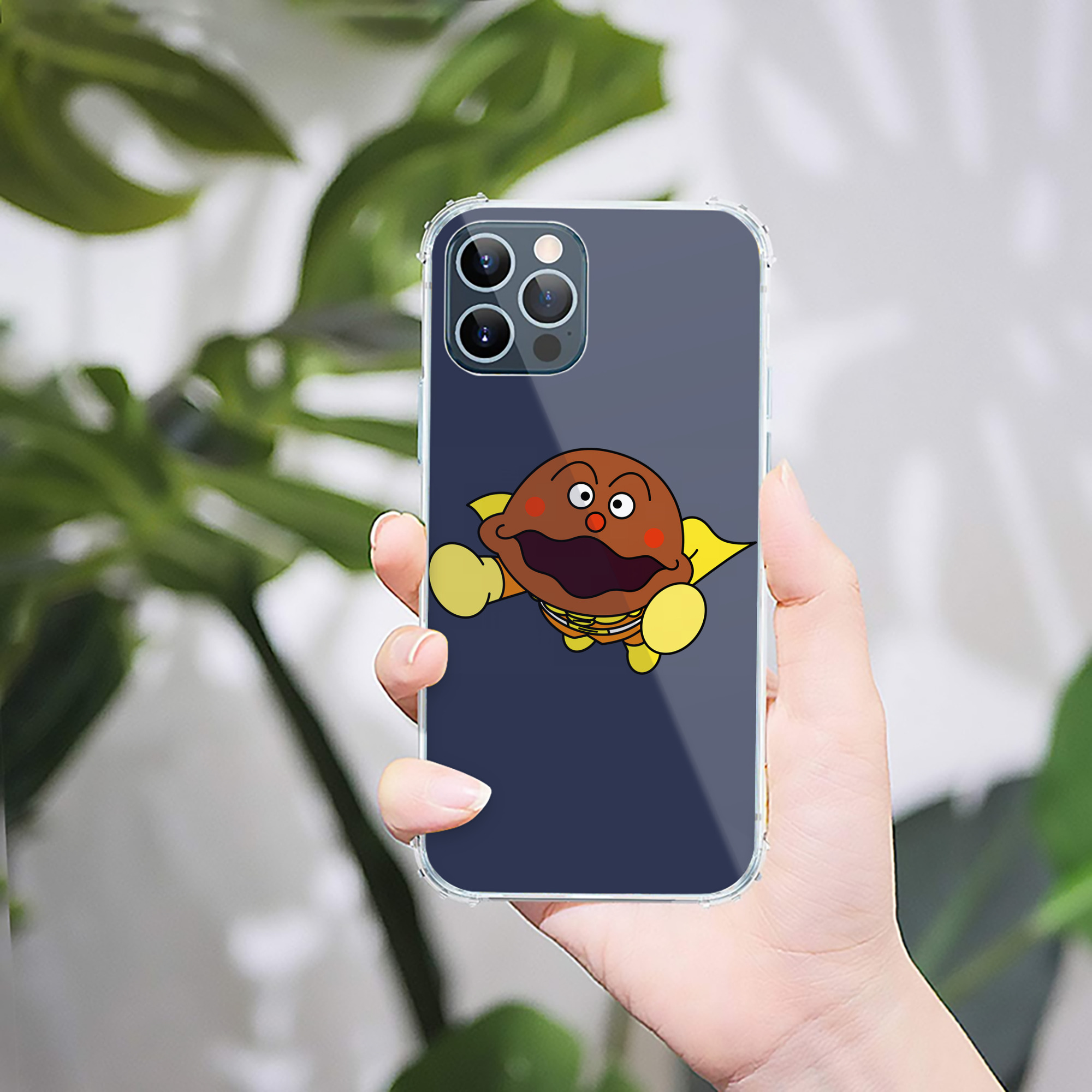 （画像用） アンパンマン Anpanman 【iPhone 12シリーズ対応】透明スマホケース（クリアソフトケース）